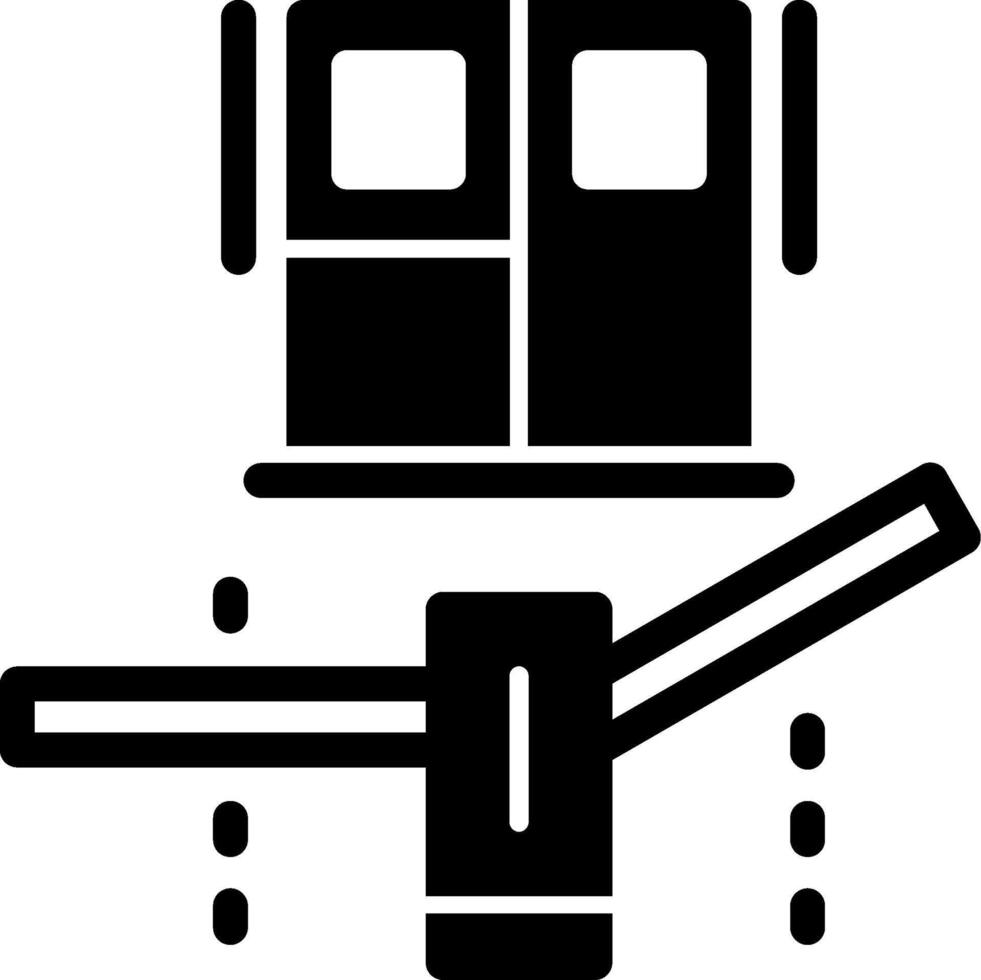 handleiding poort glyph icoon vector