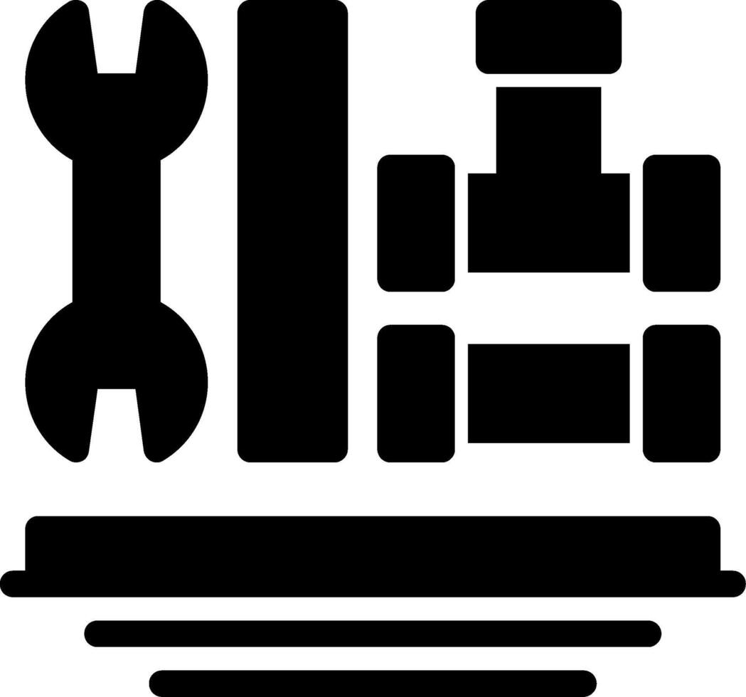 loodgieter armaturen glyph icoon vector