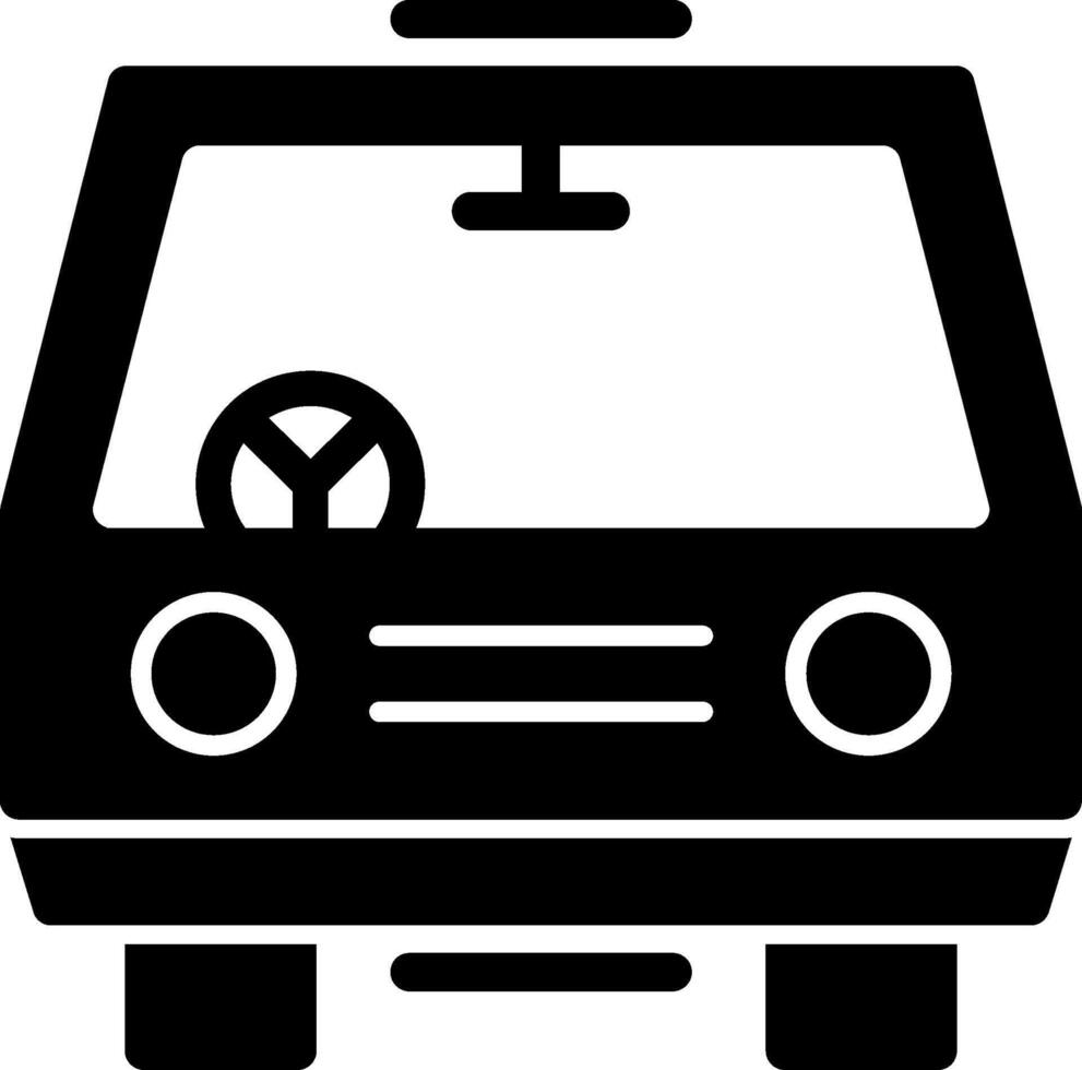 auto glyph icoon vector