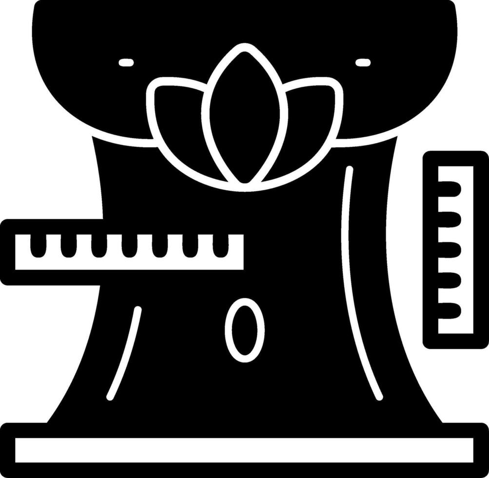 lichaam metingen glyph icoon vector