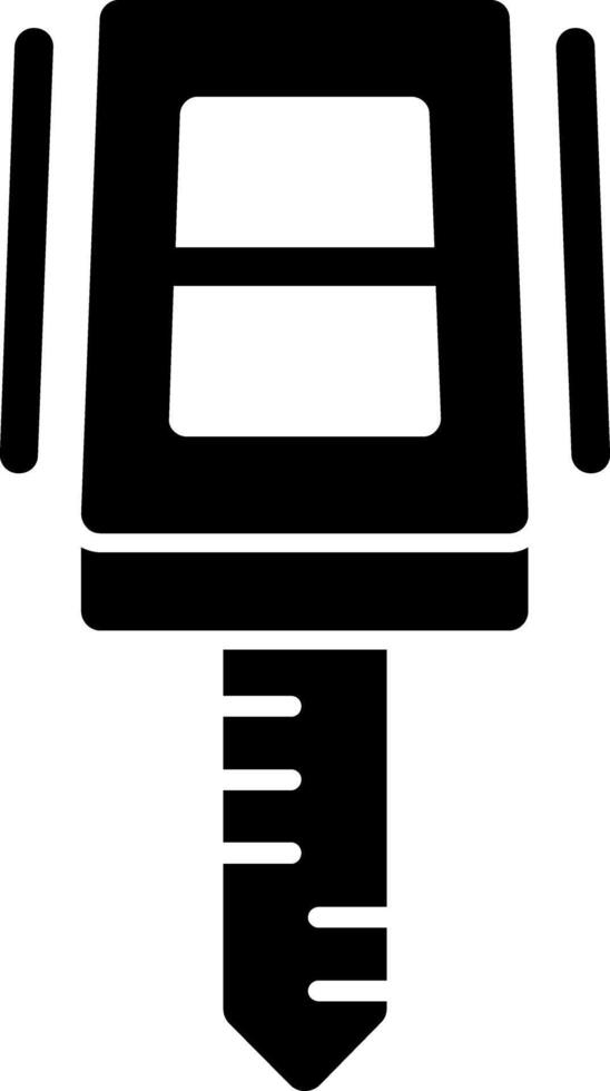 autosleutel glyph icoon vector