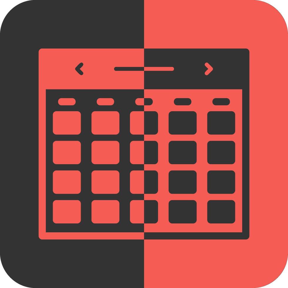 kalender rood omgekeerd icoon vector