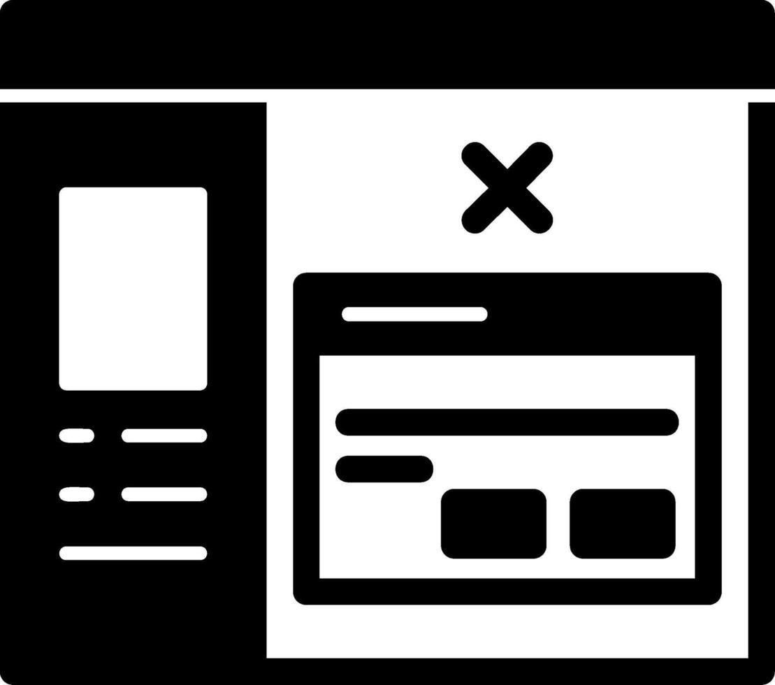 verwijder glyph-pictogram vector