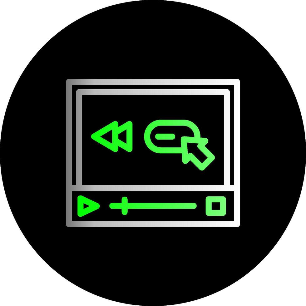 overspringen achteruit dubbel helling cirkel icoon vector