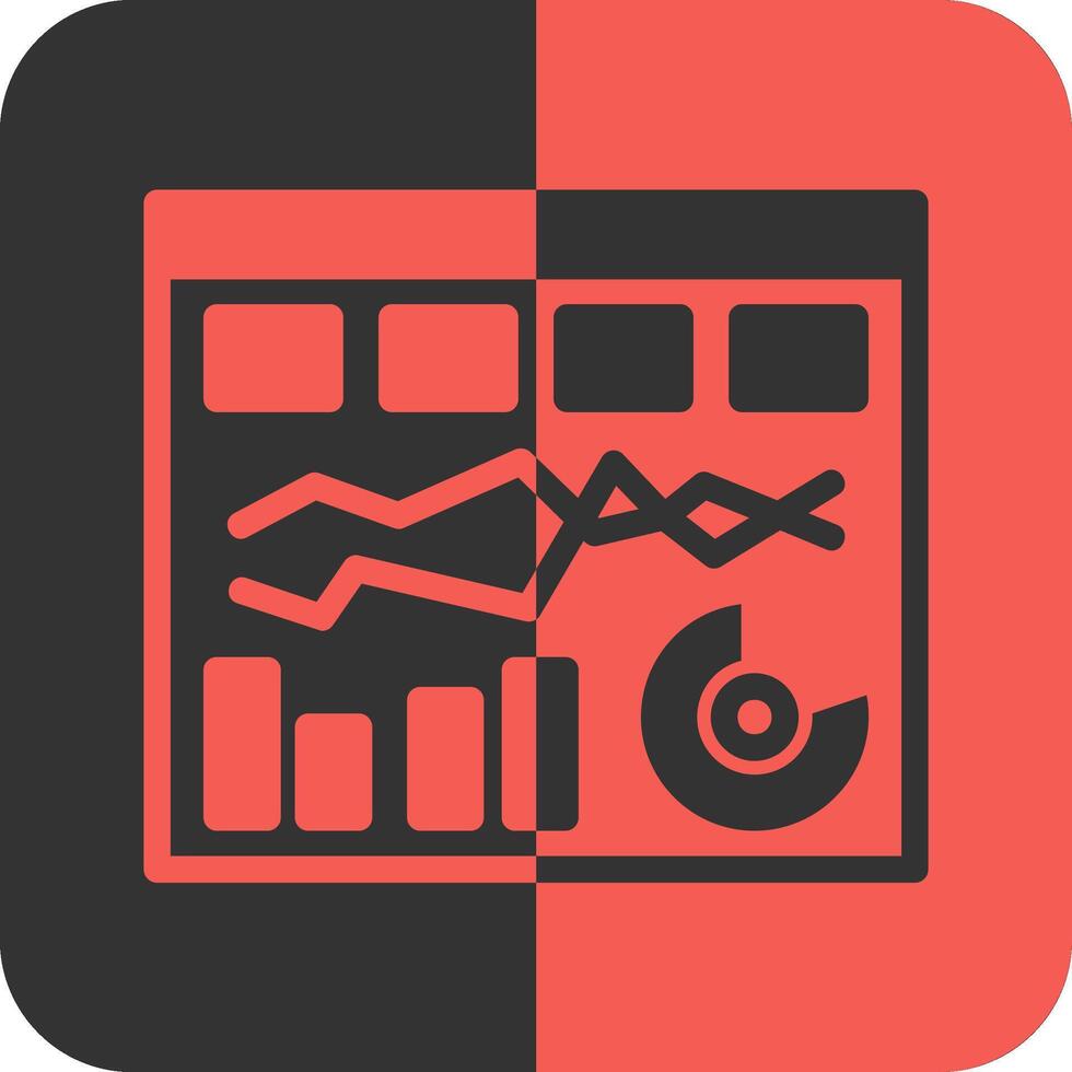 keten rood omgekeerd icoon vector