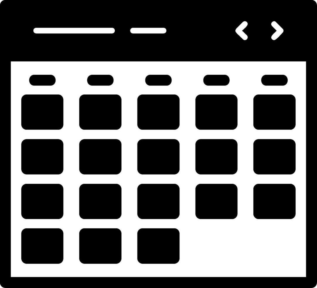 kalender glyph-pictogram vector