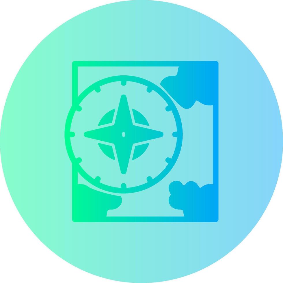 kompas helling cirkel icoon vector