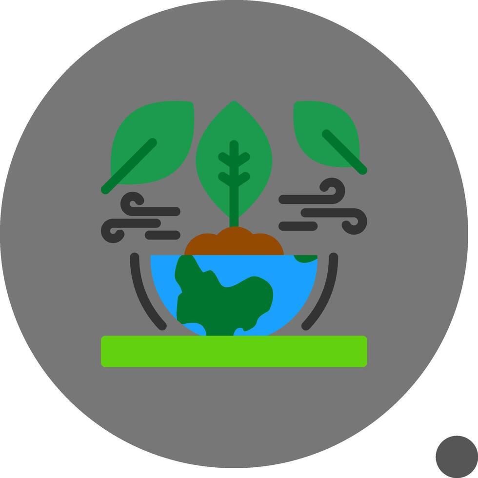 duurzaamheid vlak schaduw icoon vector