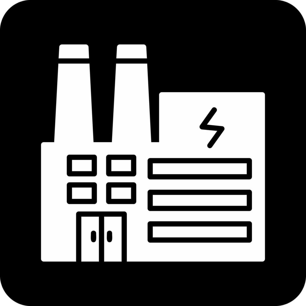 elektrisch fabriek vector icoon