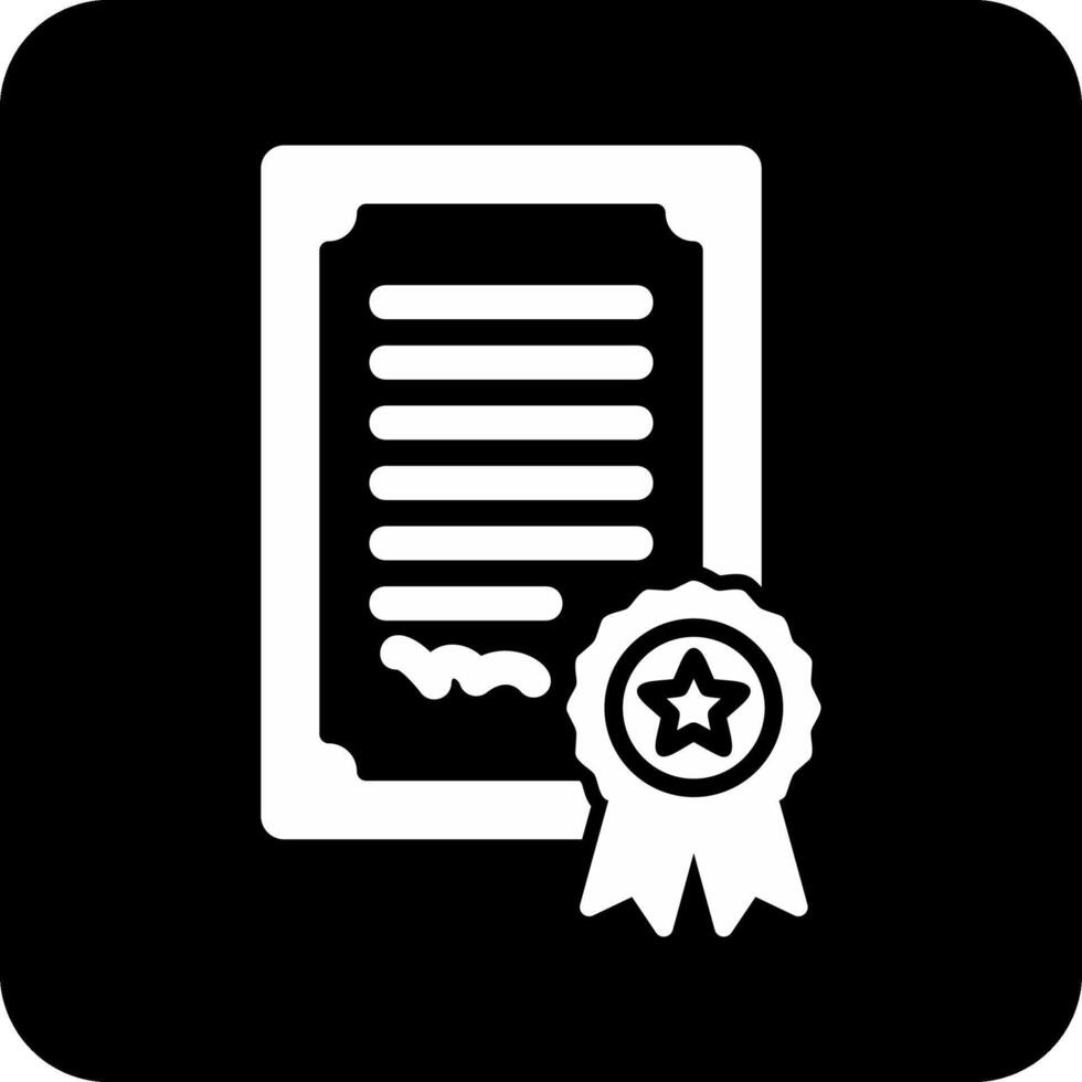 certificaat vector pictogram