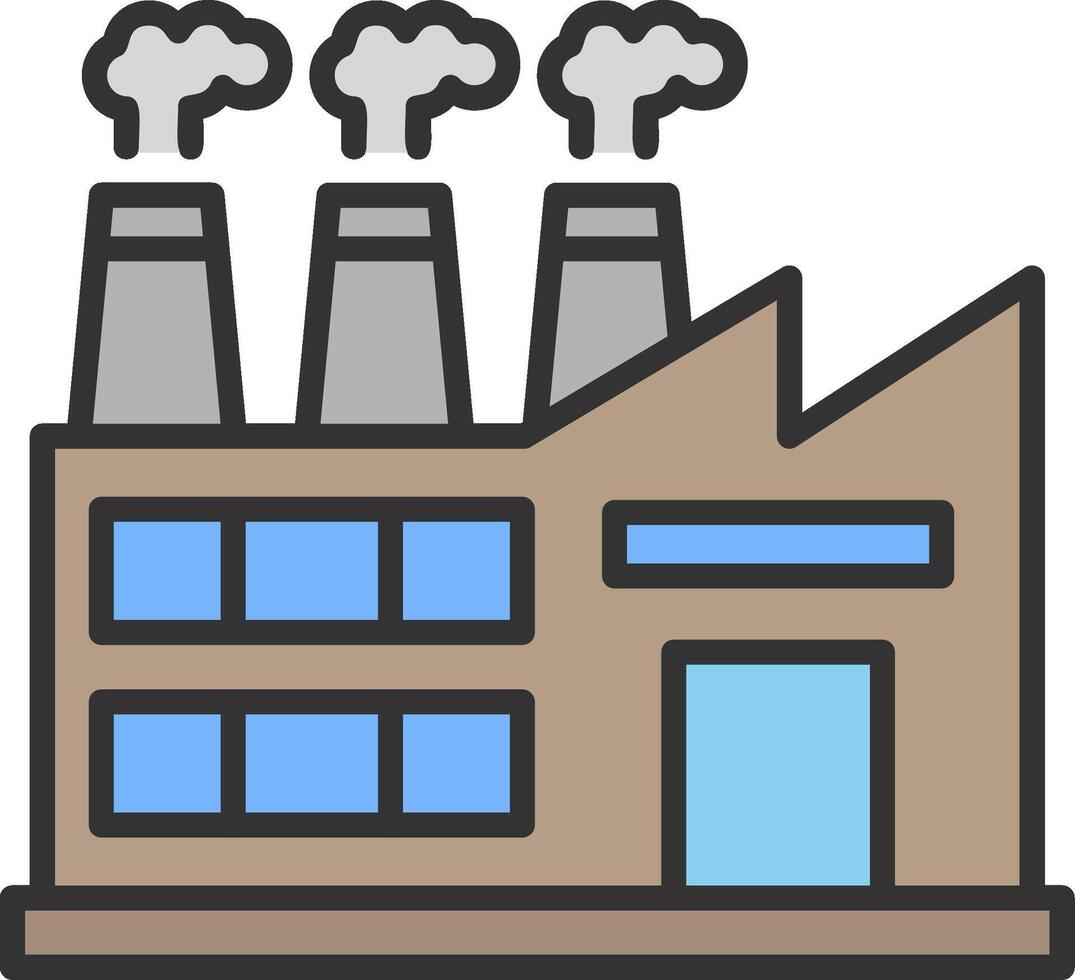 fabriek vector pictogram