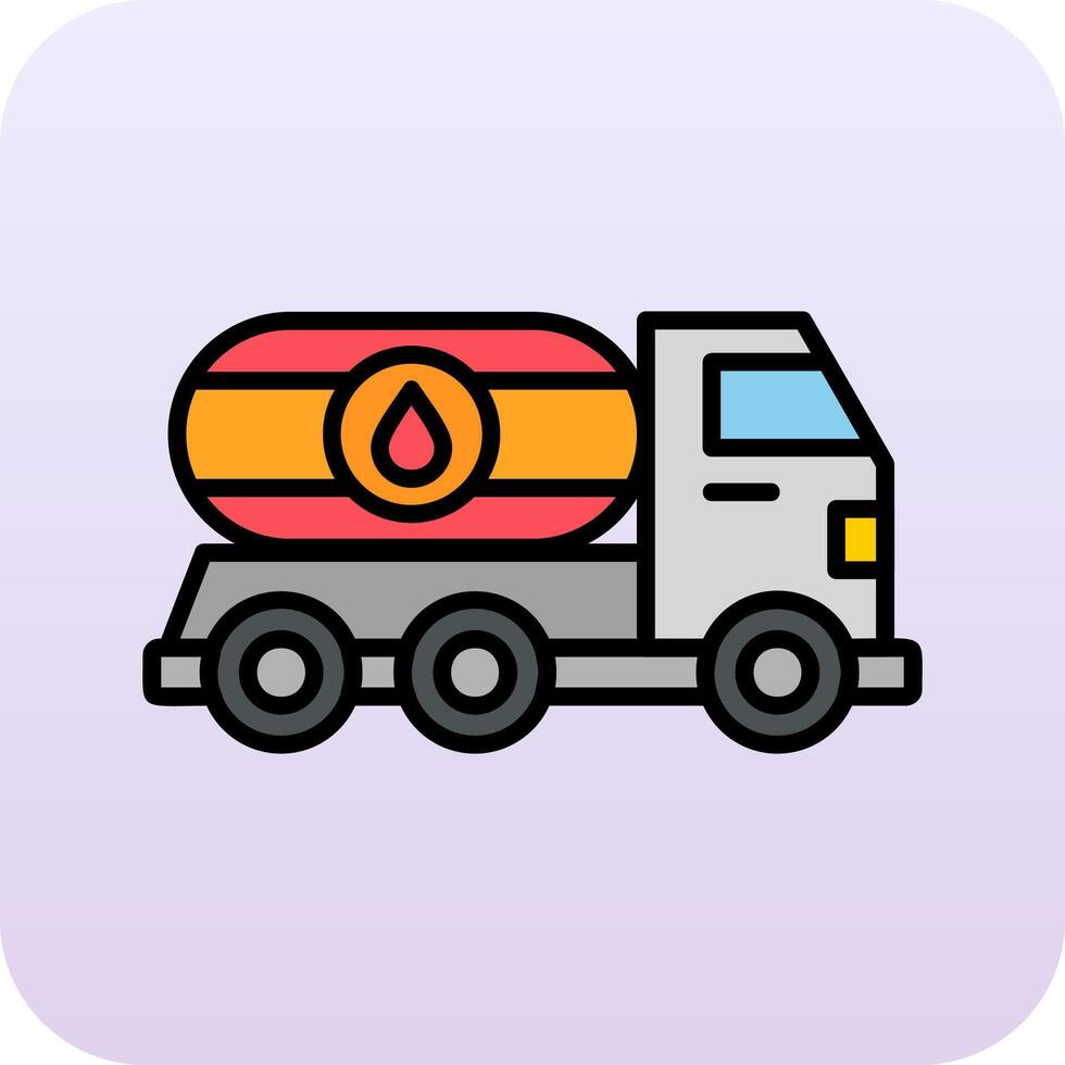 olie vrachtauto vector icoon