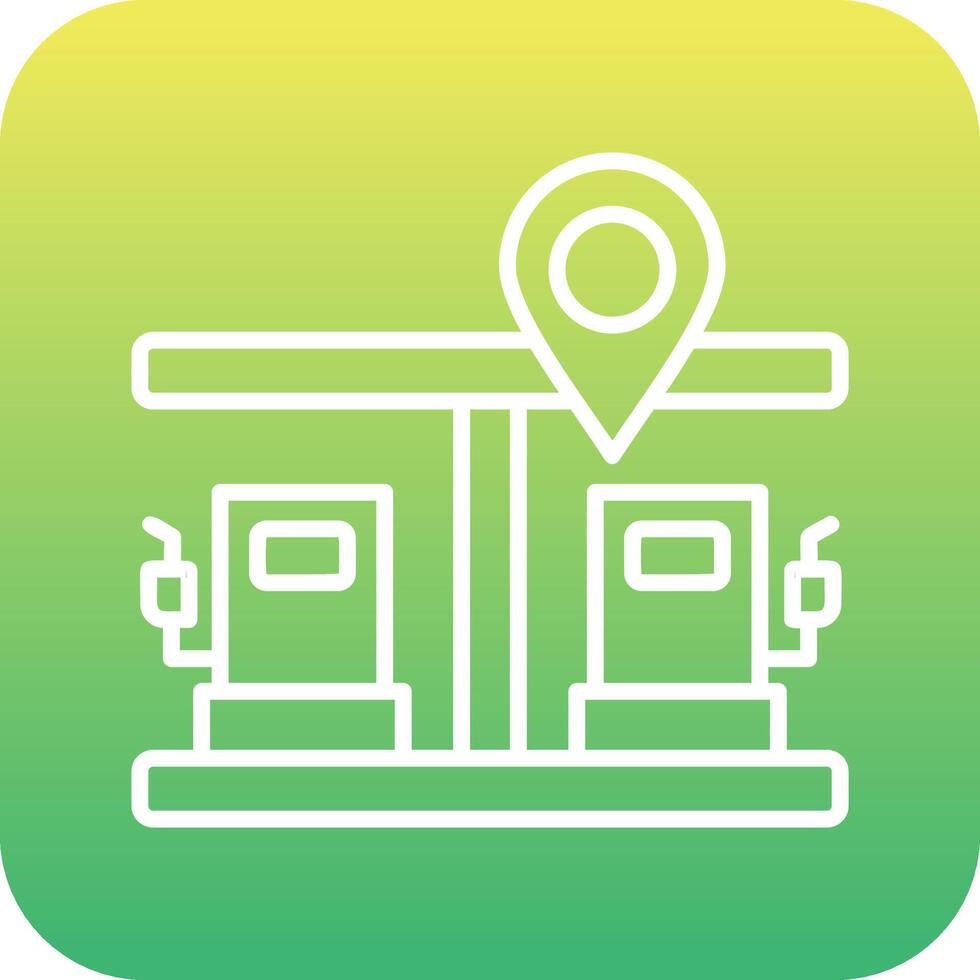 gas- station pin vector icoon