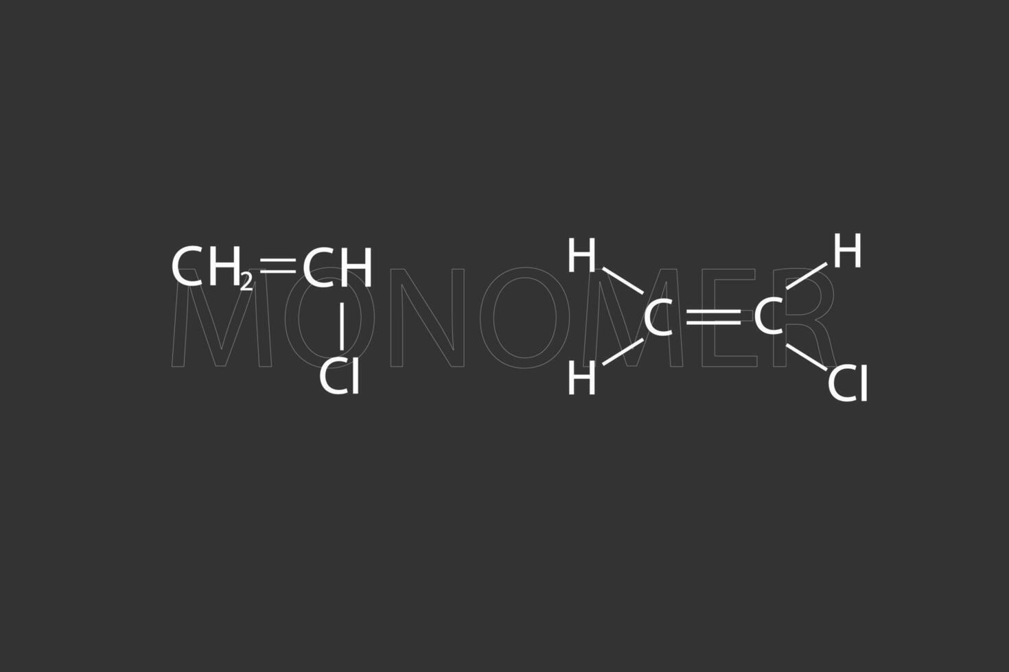 monomeer moleculair skelet- chemisch formule vector