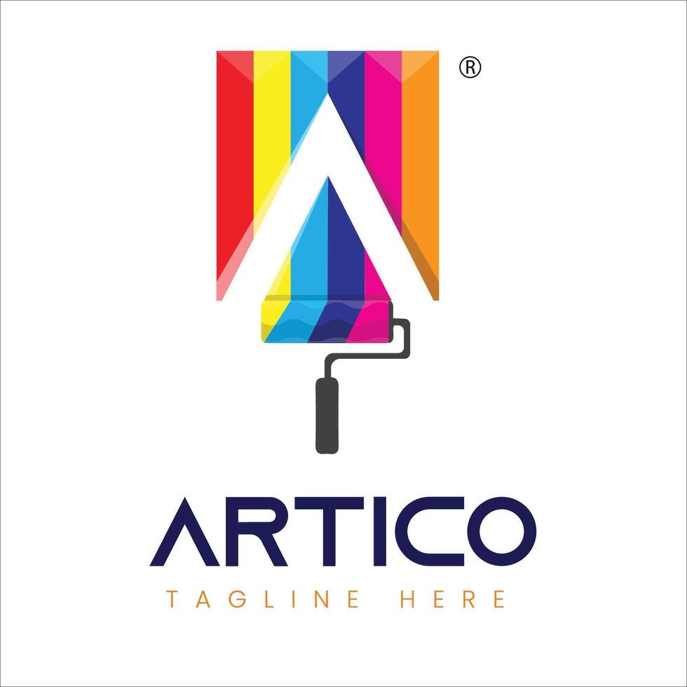 Artico logo ontwerp tech logo sjabloon vector