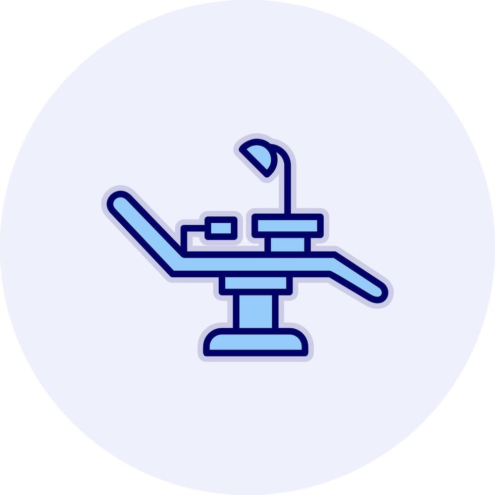 tandarts stoel vector icoon