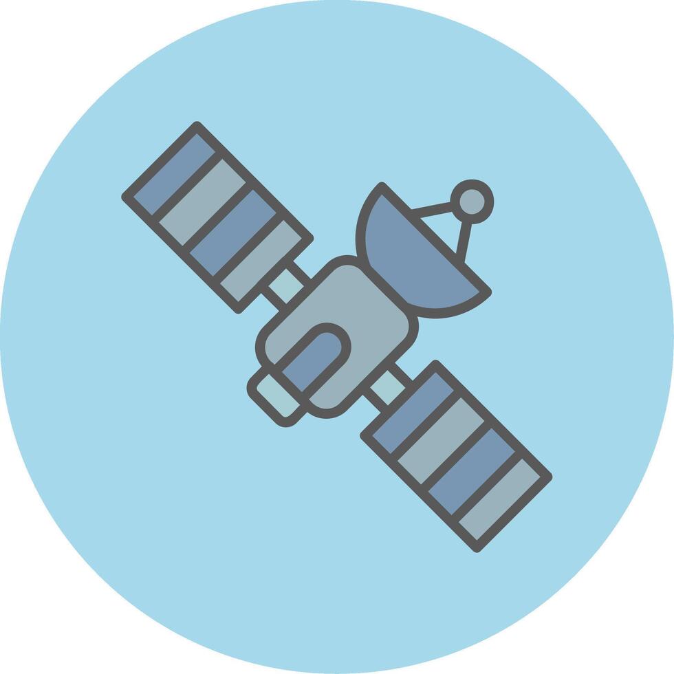 satelliet vector pictogram