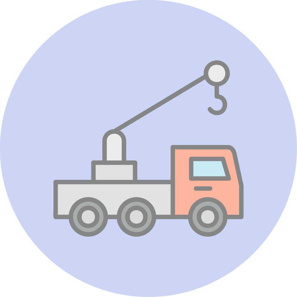 hijs- kraan vrachtauto vector icoon