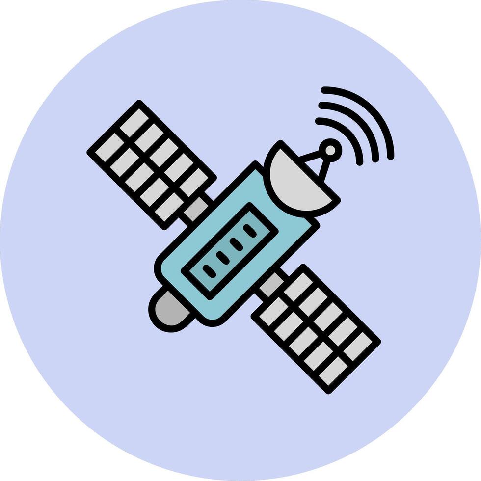 satelliet vector pictogram