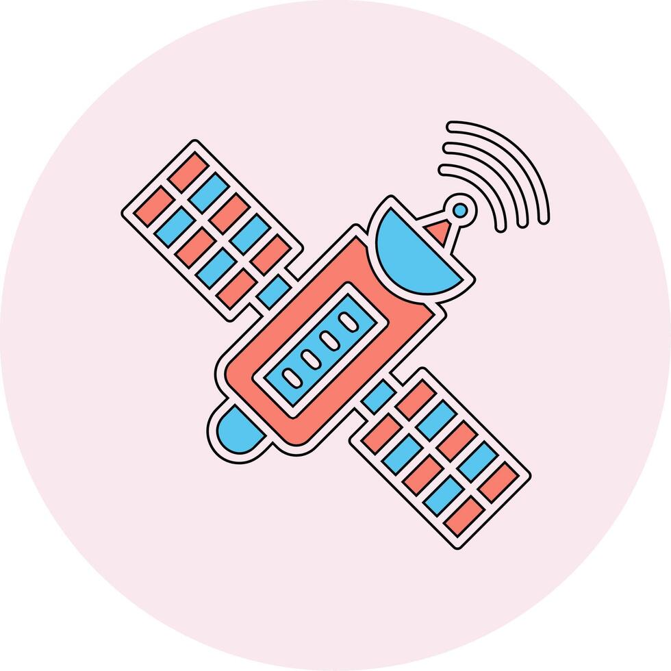 satelliet vector pictogram