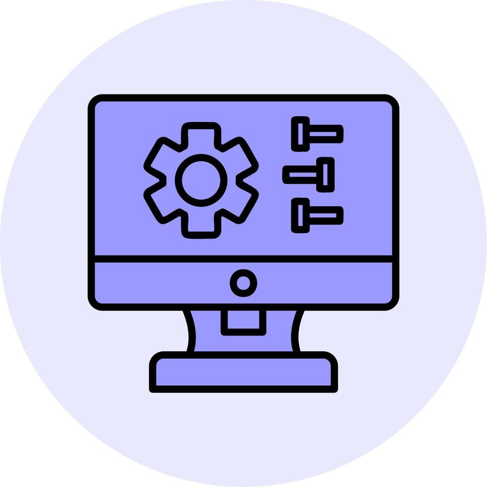 instellingen vector pictogram