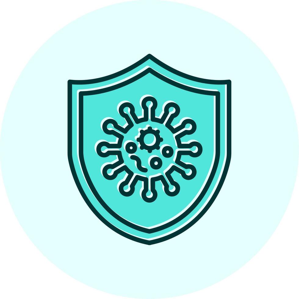 virus beschermen vector icoon