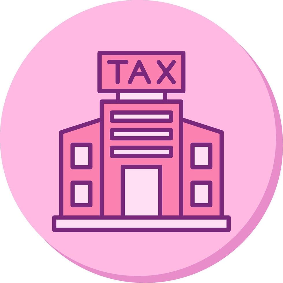 belasting kantoor gebouw vector icoon