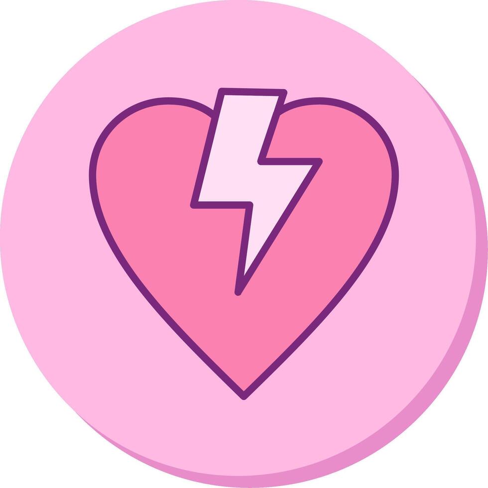 gebroken hart vector icon