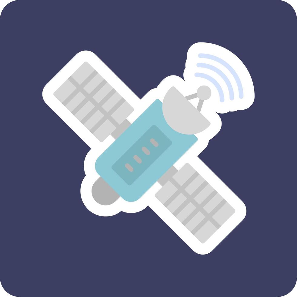 satelliet vector pictogram