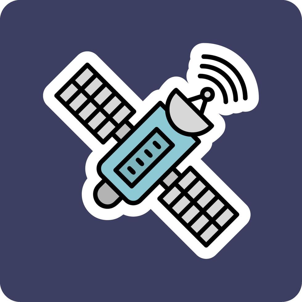 satelliet vector pictogram