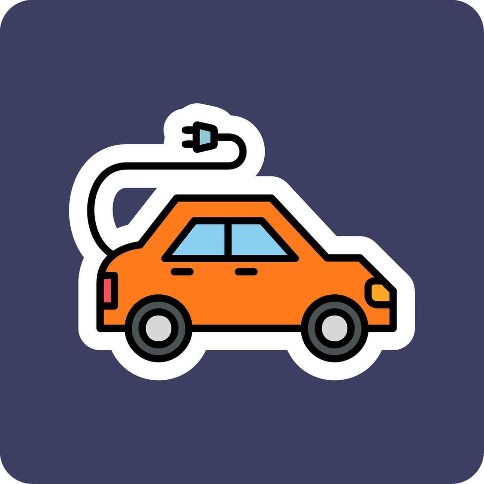 elektrische auto vector icon