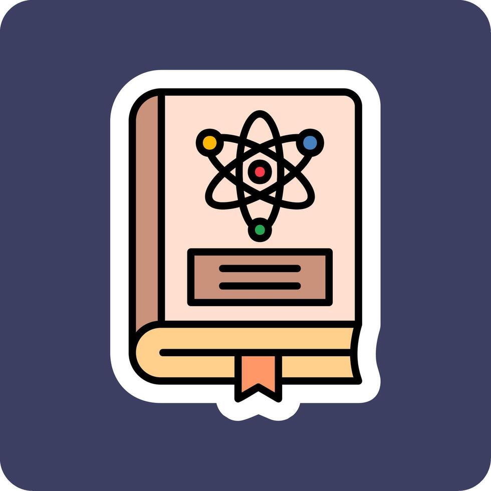 fysica boek vector icoon