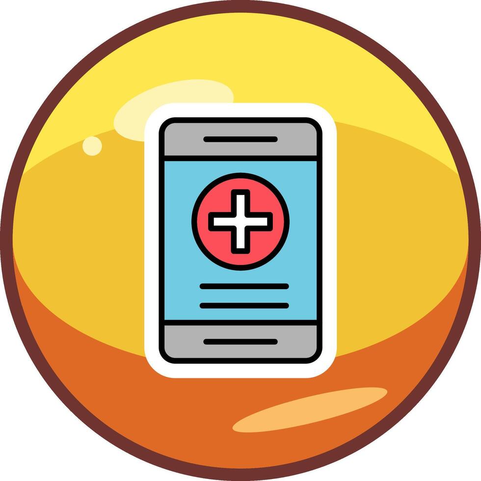 online Gezondheid verzekering vector icoon