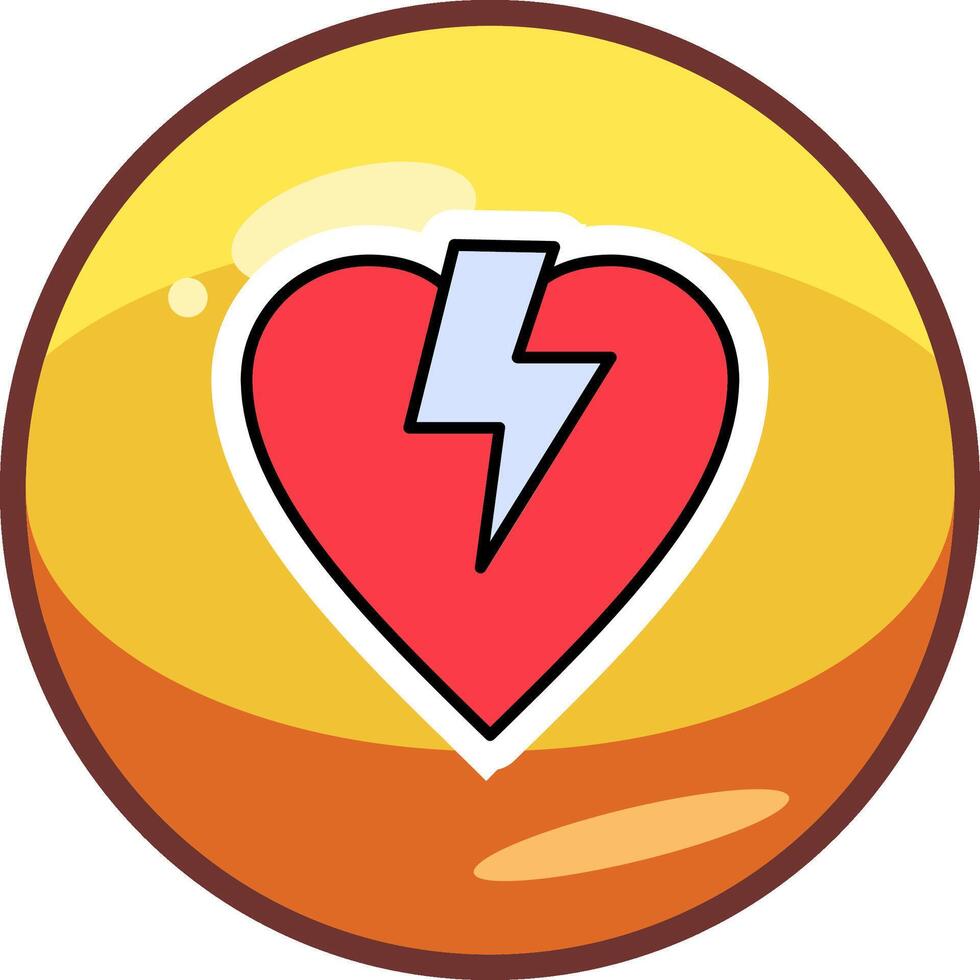 gebroken hart vector icon