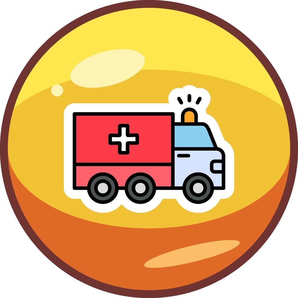 ambulance vector pictogram