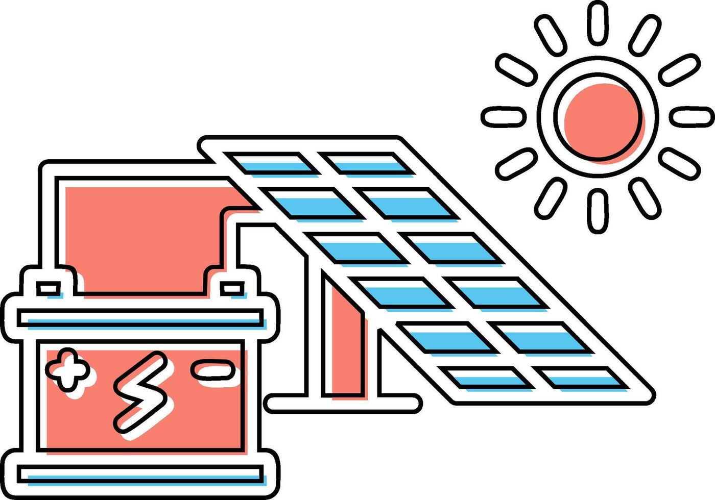 zonne-energie vector pictogram