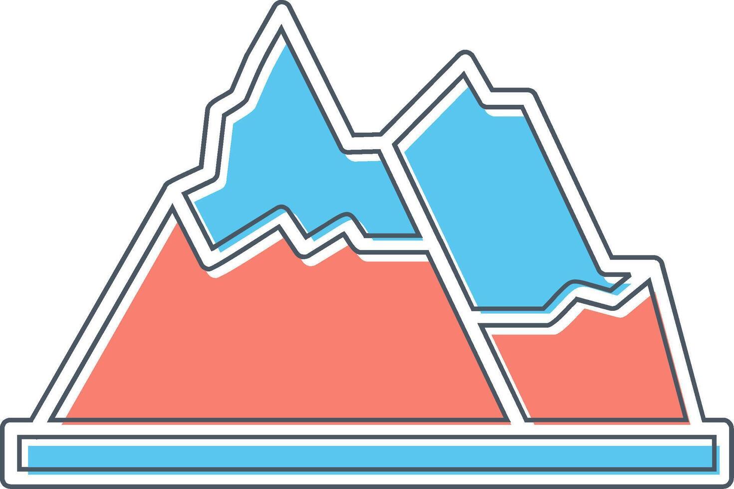 berg vector pictogram