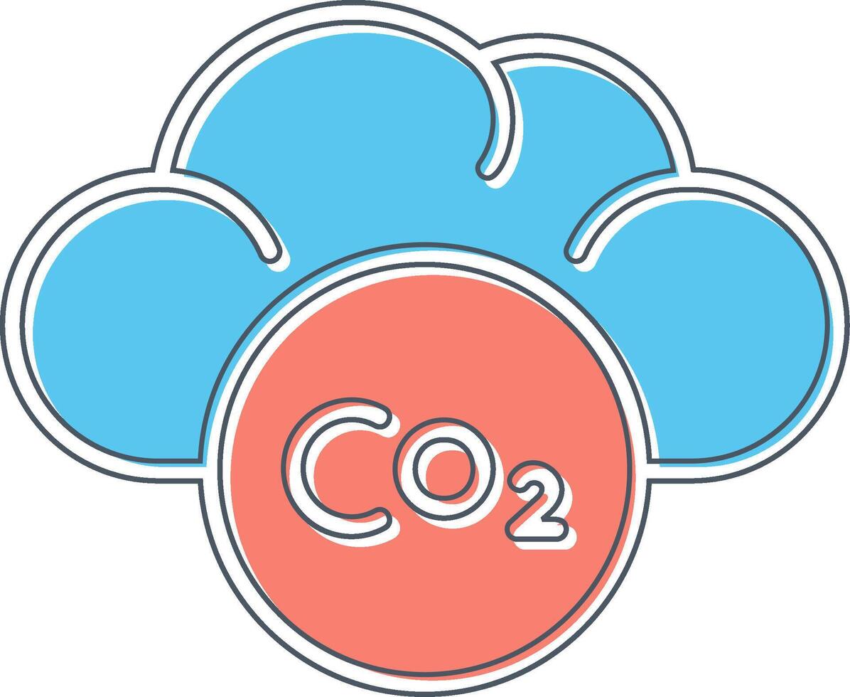 co2 vector icoon