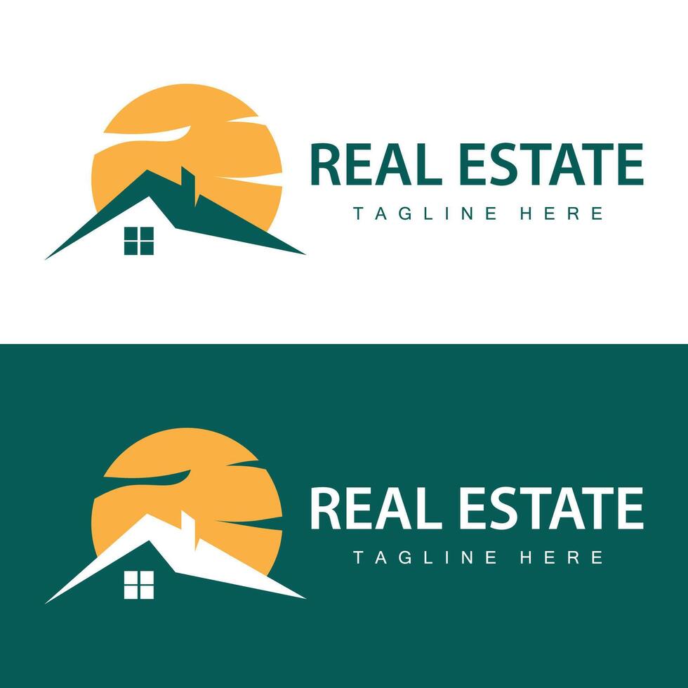 gemakkelijk echt landgoed logo architectuur vector huis gebouw logo ontwerp gebouw sjabloon illustratie
