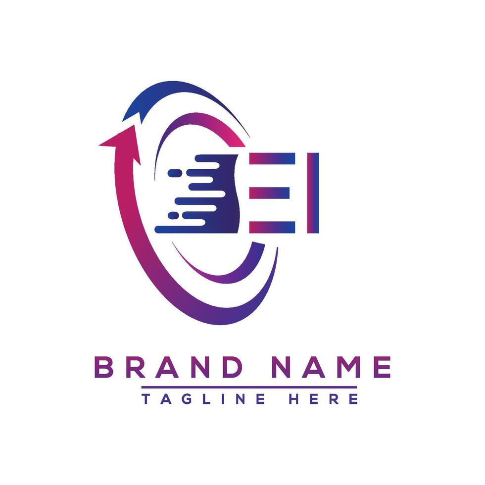 ei brief logo ontwerp. vector logo ontwerp voor bedrijf.