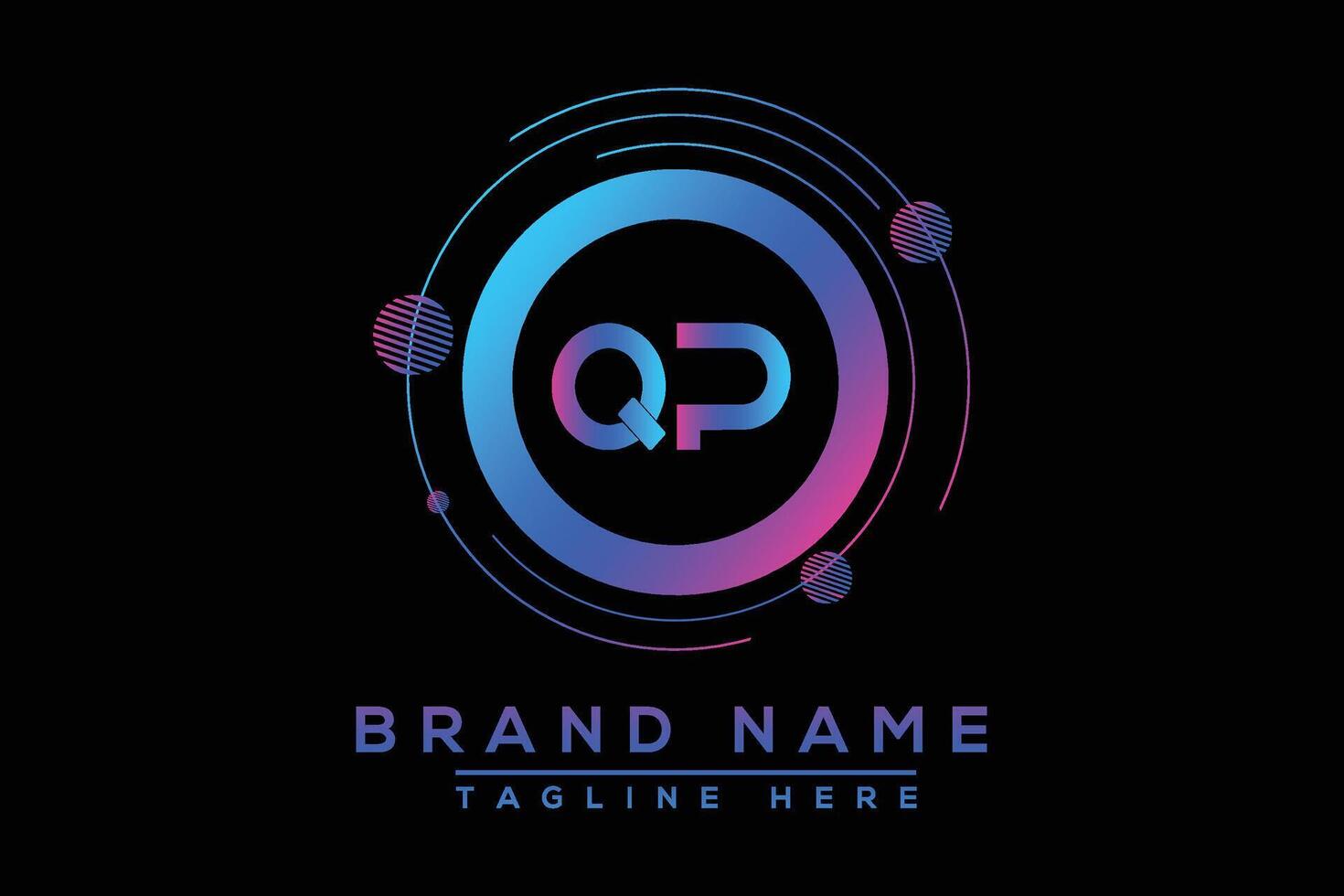 qp brief logo ontwerp. vector logo ontwerp voor bedrijf.
