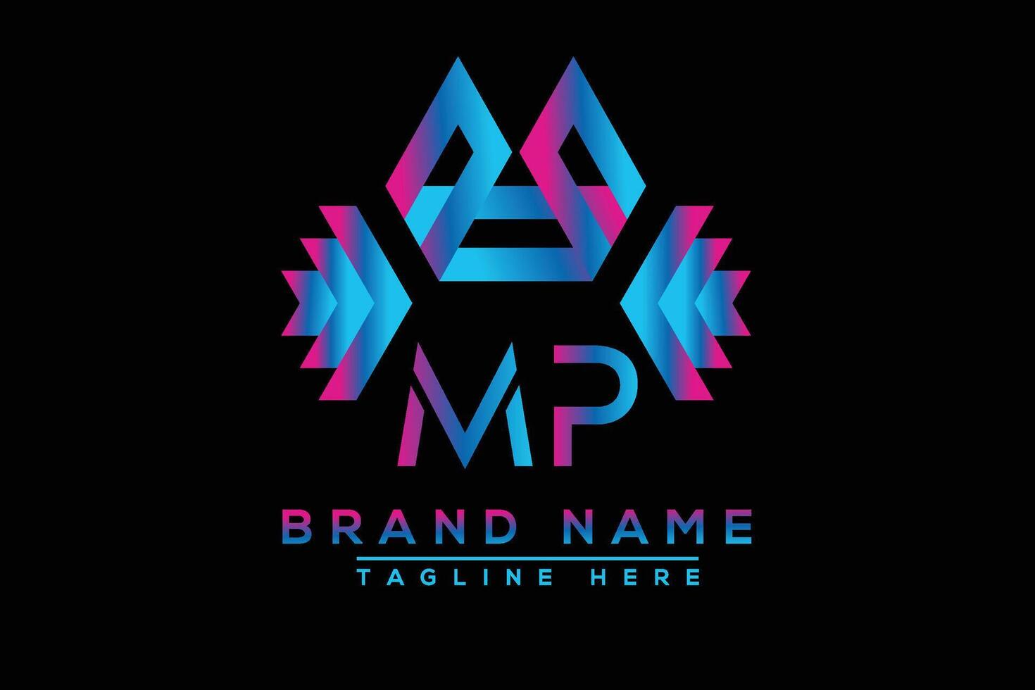 smp brief logo ontwerp. vector logo ontwerp voor bedrijf.