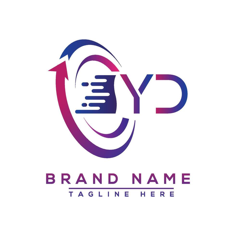 yd brief logo ontwerp. vector logo ontwerp voor bedrijf.