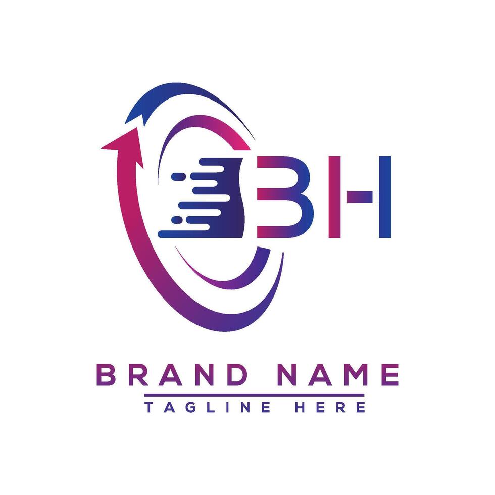 bh brief logo ontwerp. vector logo ontwerp voor bedrijf.