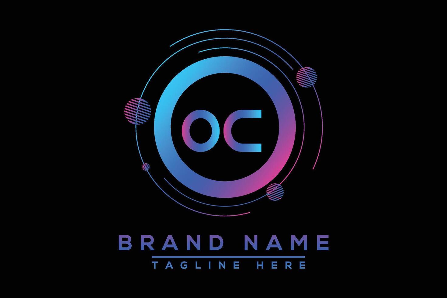 oc brief logo ontwerp. vector logo ontwerp voor bedrijf.