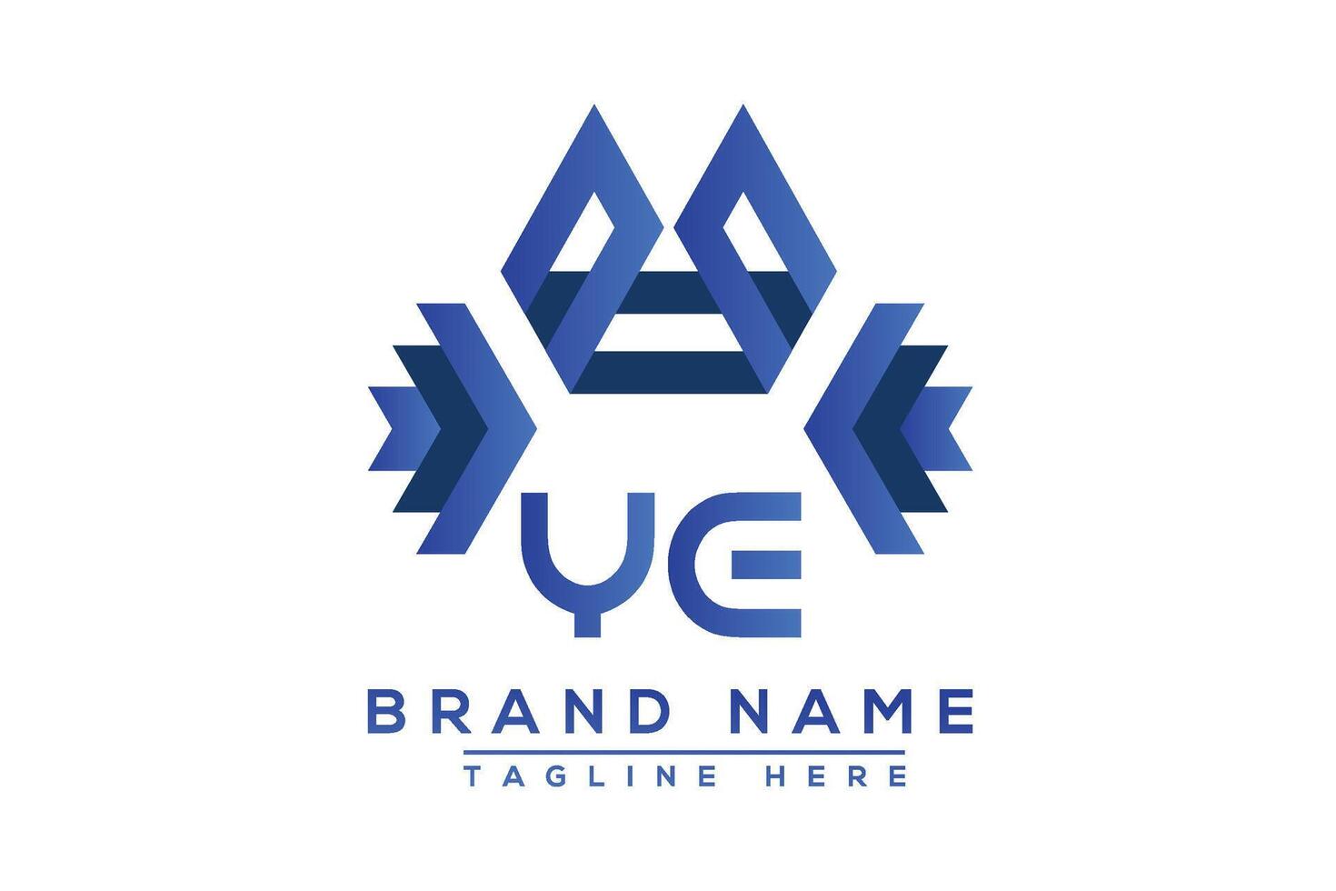 brief gij blauw logo ontwerp. vector logo ontwerp voor bedrijf.