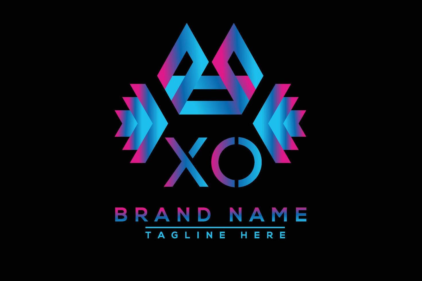 xo brief logo ontwerp. vector logo ontwerp voor bedrijf.