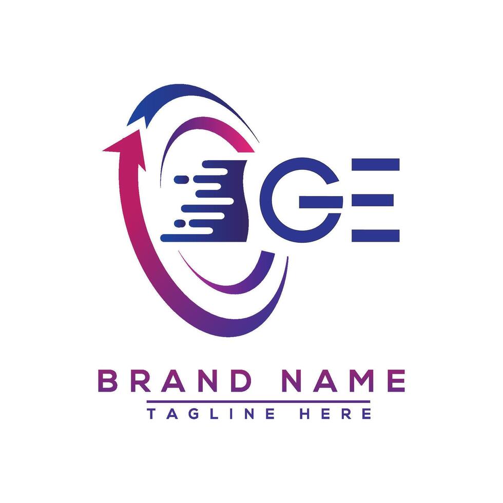 ge brief logo ontwerp. vector logo ontwerp voor bedrijf.