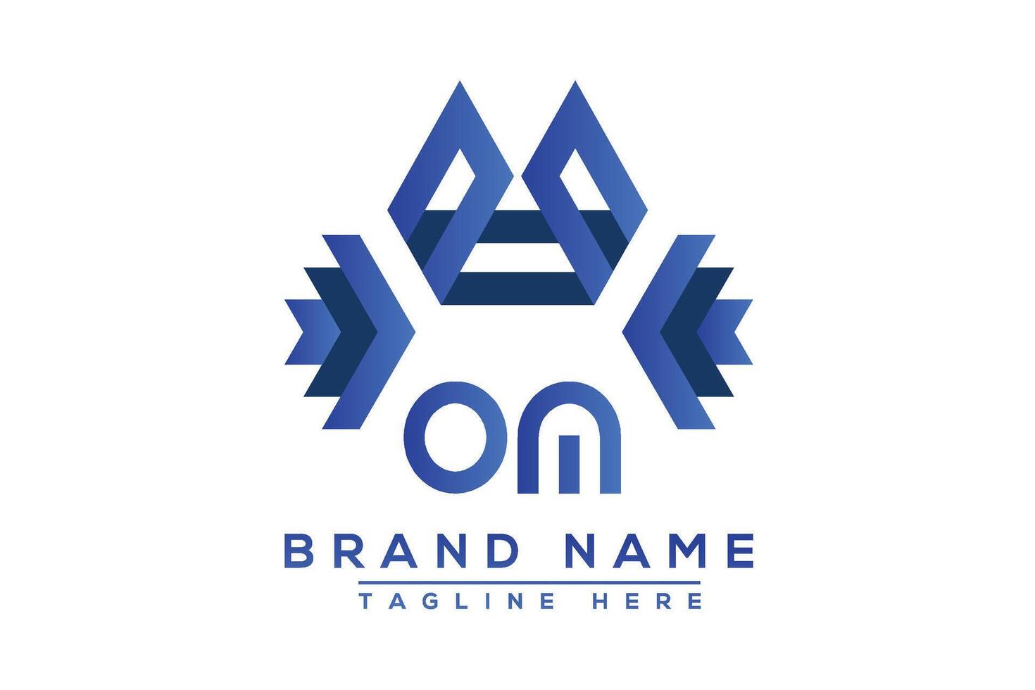 brief om blauw logo ontwerp. vector logo ontwerp voor bedrijf.