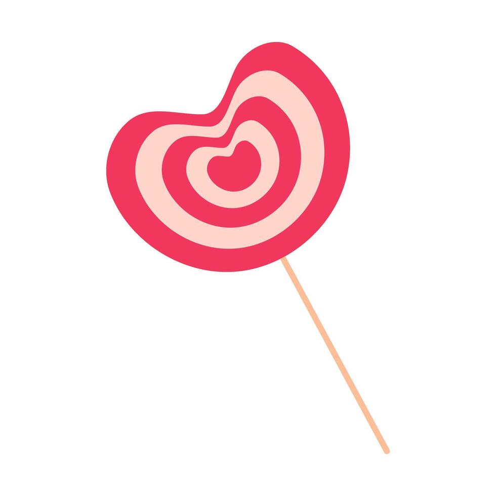 valentijnsdag dag illustratie met lolly vector